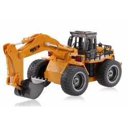 HUINA 2.4G 6CH RC EXCAVATOR W/DIE CAST BUCKET